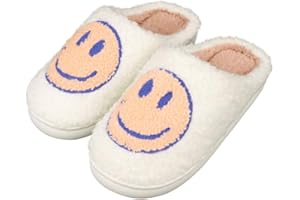 CWODOR Kids Slippers Boys Girls Plush Non-Slip House Slippers Cute Soft Slip-On Shoes For Little Big Kids