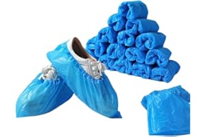 Shoe Covers Disposable Non Slip - 100 (50 Pairs), Waterproof and Recyclable Shoe Booties Covers for Indoors, Disposable Shoe 