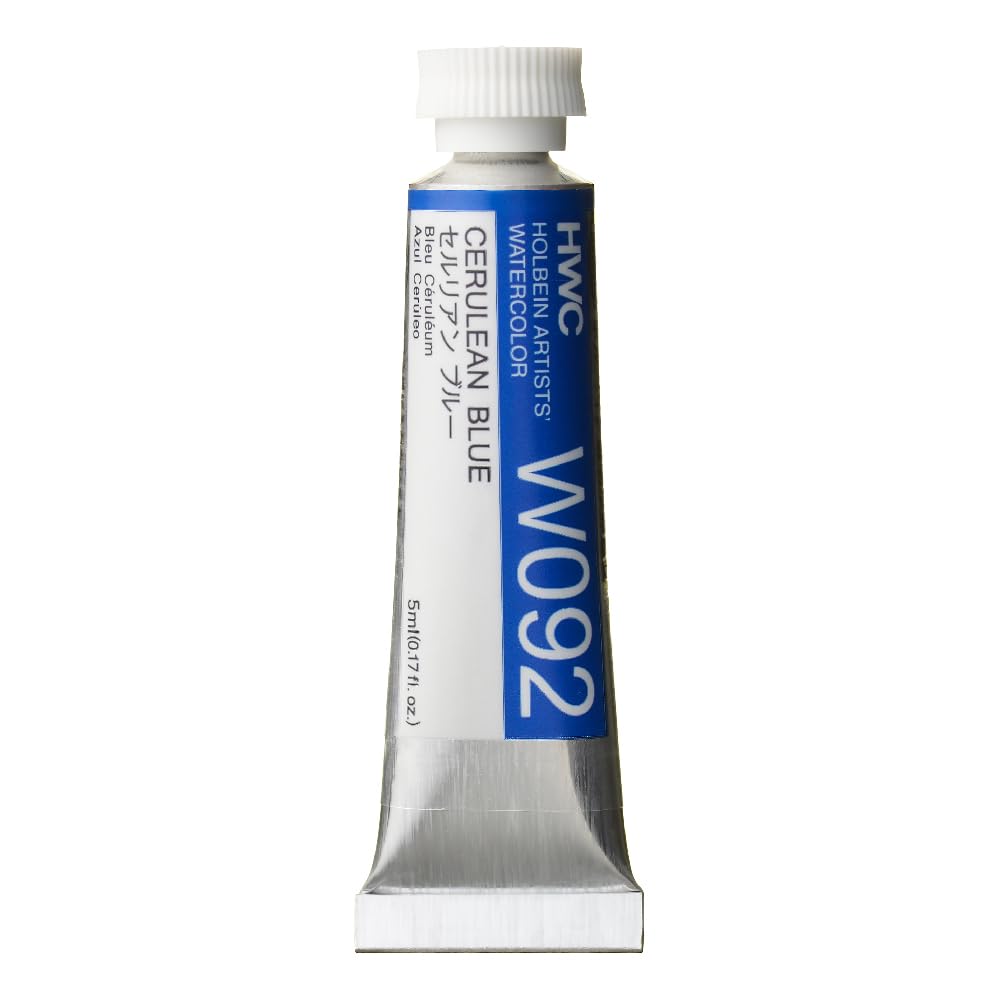 Holbein Watercolour : 5ml Tube CERULEAN BLUE