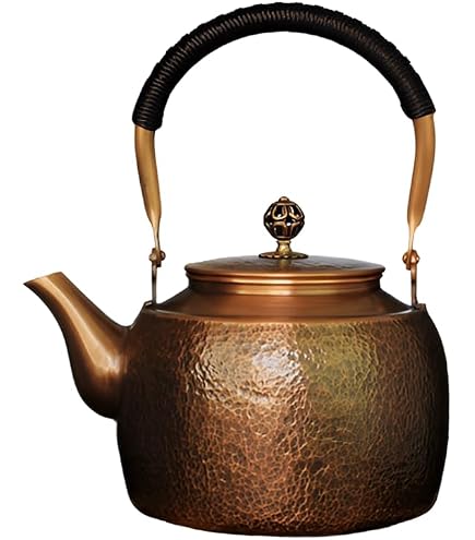Amazon.com: Kkekos Pure Copper Kettle Copper Teapot for Stovetop