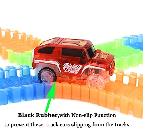 image for New ideas Cars Track(2-Pack),Glow in the Dark Compatible with Most of 