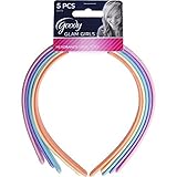 Goody Girls Fabric Headbands, 5 Count (Colors May Vary)