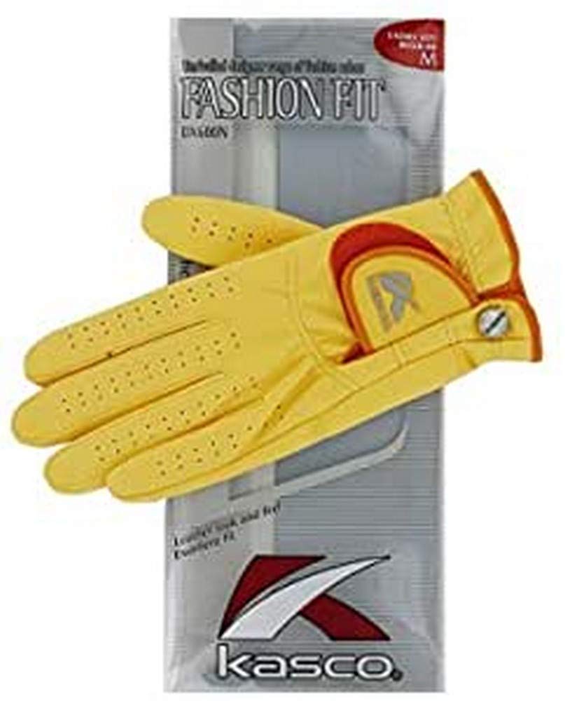 Kasco Women Fashion Fit Right Hand Golf Glove - Peach, Large