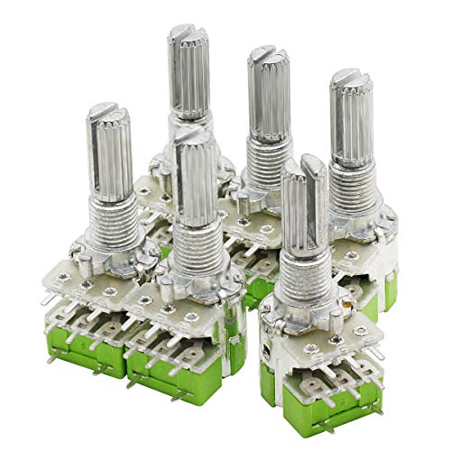 Nxtop 6 Pack Stereo B503 50K Ohm Dual Linear Taper Volume Control Potentiometer Switch