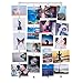 You Have Space BHG 2 Pack Hanging Picture Display Photo Holders with Metal Cable Strings and 40 Magnetic Clips Metal White