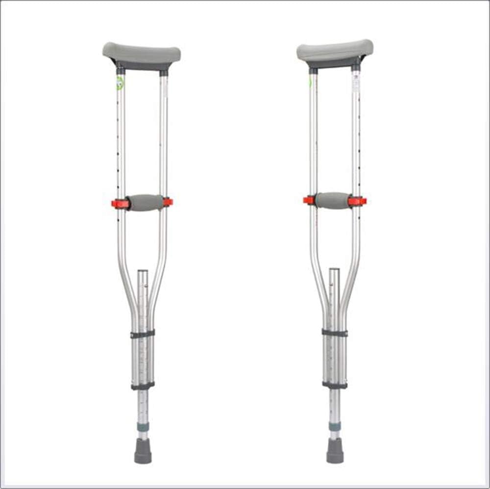 SJSLSJSL Crutches, Underarm Crutch Aluminum Lightweight Crutch with Comfortable