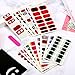 29 Sheets Glitter Nail Wraps Adhesive Nail Decals Strips Nail Art Stickers with Nail Buffer Files for Women Girl