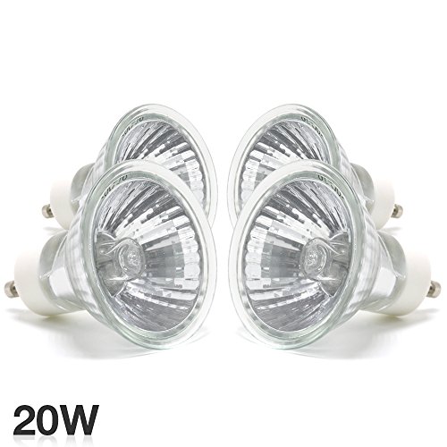 eTopLighting |4-Pack| Crips Bright Output GU10 Halogen Light Bulb 20 Watts 12 Volts 2,000 Life Hours, APL1619