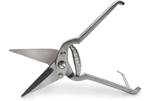 Goat Hoof Trimmers Sheep Hoof Trimming Shears Nail Clippers Stainless Steel Shrub Trimmer Floral Shears Gardening Scissors 9 Inch Long (Silver) By Vision Tek Med