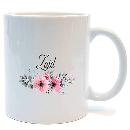 Buy Juvixz Happy Birthday Zaid Printed Ceramic Coffee Mug Online