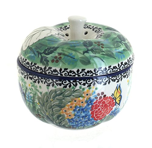 Click Here to See More Images Blue Rose Polish Pottery Teresa Apple Baker