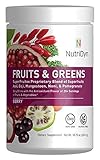 NutriDyn Fruits & Greens Berry Flavor *Certified Organic* w/ Acai, Gogi, Mangosteen, Noni & Pomegranate Super Fruits 304.8 Grams (Berry)