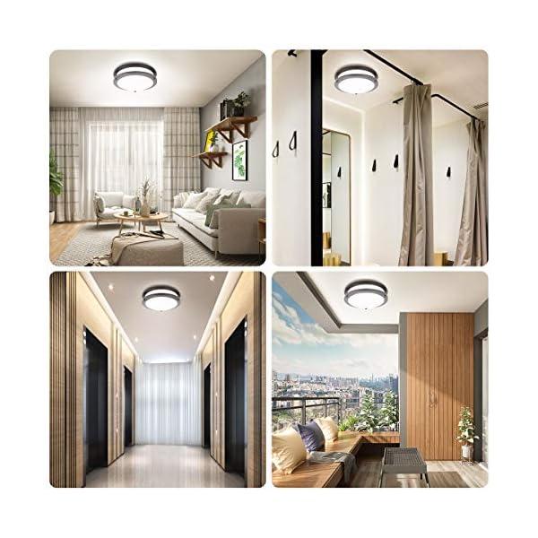 Le Led Flush Mount Ceiling Light 10 Inch Oil Runbbed Bronze Ceiling Light Fixture Dimmable 1200lm 16w 120w Equivalent Blinkee Com