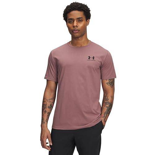 Under Armour Men's Sportstyle Left Chest Short-Sleeve T-Shirt, (653) Maroon Mist / / Cinna Red, XX-Large Tall