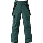 YEEFINE Men's Ski Snow Pants Insulated Waterproof Snowboard Cargo Pants Bibs Regular Fit