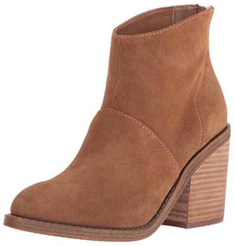 Steve Madden Women's Shrines Ankle Bootie, Chestnut Suede, 8.5 M US