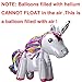 Langxun 2 Pack 3D Foil Unicorn Balloons for Unicorn Party Supplies and Girls Birthday Decorations, Birthday Party Supplies for Women (Rainbow)