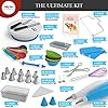 Swirly Bake Cake Decorating 100 Piece Set. Piping Tips, Cake Turntable, Piping Bags, Spatulas, Cupcake Mould, Cake…