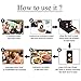 JOYSAE Restaurant Pager System Portable Wireless Calling System with 20pcs Coaster Pagers and 1pc Call Button Keypad Transmitter for Restaurant Clinic Church Cafe Shop