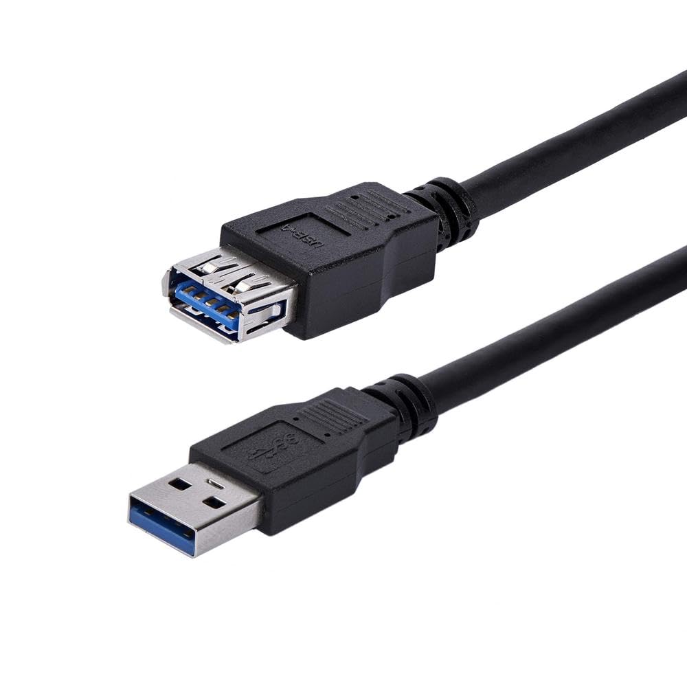 StarTech.com 1m Black SuperSpeed USB 3.0 Extension Cable A to A - Male to Female USB 3 Extension Cable Cord 1 m (USB3SEXT1MBK) — image 1