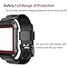 Accessory Bands for Fitbit Blaze - SailFar [Rugged Pro] Resilient Protective Case with Replacement Strap Bands for Fibit Blaze Smart Fitness Sport Watch/Smartwatch, Small Large (Red)