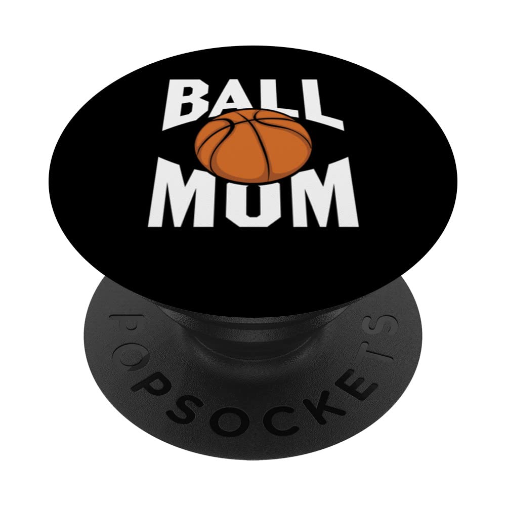 Basketball sports design for women men kids ball mum PopSockets Swappable PopGrip