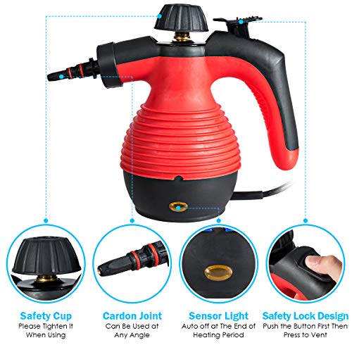 GOFLAME Steam Cleaner 1050W Handled MultiPurpose Powerful Steam