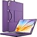 IVSO Case with Keyboard for Apple iPad Pro 12.9, Ultra-Thin Detachable Wireless Keyboard Stand Case/Cover for Apple iPad Pro 12.9-inch 2015 Version Tablet(Purple)
