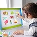 HLXY Educational Toys Fridge Magnets for Kids Toddlers Set of 70 Farm Animal Magnets - Foam Magnets - Fruit Vegetables Food Magnets - Developmental Baby Toddlers Early Learning Toys