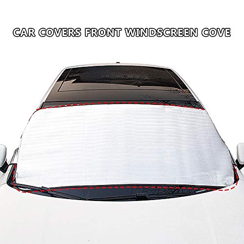 blue--net Car Windshield Snow Cover, Anti-Frost Car Front Windshield Cover, Vehicle Window Film Rainproof Antifreeze Snowproof UV Resistant Dustproof for Cars Trucks Vans