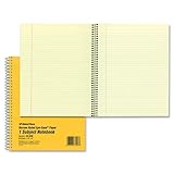 National Brand Brown Board Cover Notebook, Narrow with Margin, 1-Subject,  10 x 8 Inches, 80 Sheets (33008)