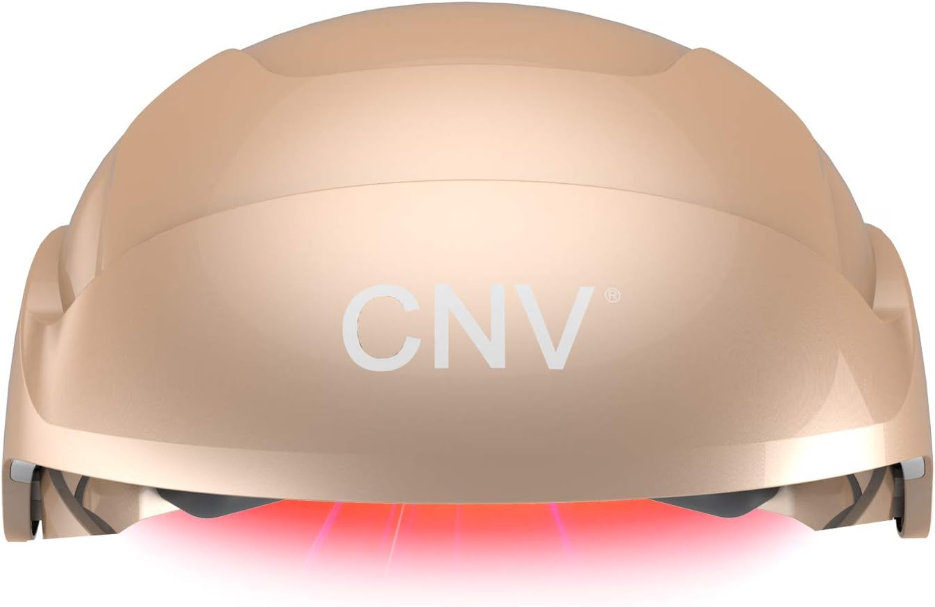 CNV Hair Regrowth For Men & Women Device,Permanent Hair Growth Helmet & Cap & Hat & Comb,Hair Loss Treatments For Thinning Hair,Promotes Hair Regrowth & Prevents Further Hair Loss (Gold)