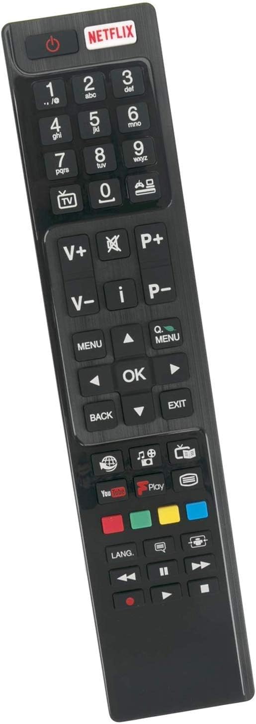 VINABTY RC4848F Remote Control Replace for Hitachi TV 50HK6T74U 49HK6T74U 24HB1J65U 32HB6T61U 40HBT42A 43HB6T62H 32HB6J61U 43HBT42A for JVC RC-4848F LT-40C860 LT40C860 for Polaroid P55FS0756A - Image 4