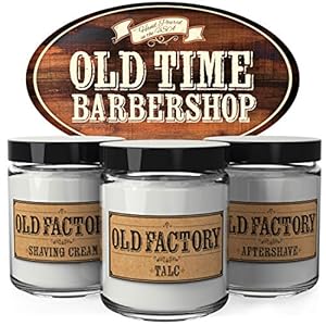 Three candles with company logo