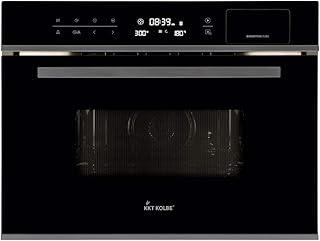 Einbau-Backofen mit Mikrowelle und Dampfgarer (60cm, 3,3kW, 34 l, Autark, Heißluft, Grill, Edelstahl und Glas, LCD-Display, Wärmeschutzverglasung) EBMS4503S - KKT KOLBE