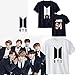 Dolpind BTS 2017 Logo T-Shirt Bangtan Boys JIN SUGA Jimin V Unisex Tee Shirt