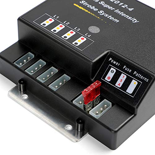 Hide A Way 80 Watt 4 HID Bulbs Emergency Hazard Warning Hide-a-way Headlight Strobe Light Kit System for Vehicle Truck (4 HID Bulbs)
