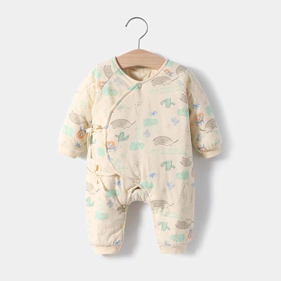 Amazon Co Jp ト 出産祝い 生まれたばかりの赤ちゃんの服 秋と冬のキルト 赤ちゃんのワンピースの綿の服 服 ファッション小物