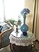 Laivigo New Handmade Crochet Cotton Lace Round Table Cloth Doilies Doily,24 Inch,Beige