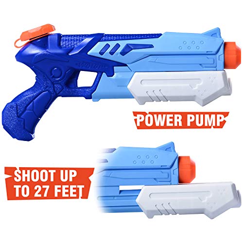HITOP Water Guns for Kids 2 Pack Super Soaker Water Blaster Squirt Guns 300CC Toy Summer Swimming Pool Beach Sand Outdoor Water Fighting Play Toys Gifts for Boys Girls Children