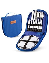 Juego de utensilios de cocina para acampada, juego
