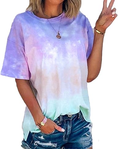 T shirt femme tie and dye Clearance