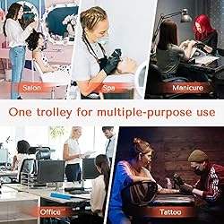 TASALON Ultimate Salon Trolley Cart for Salon