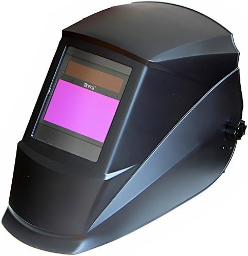 Antra AH7-360-0000 Solar Power Auto Darkening Welding Helmet with AntFi X60-3 Wide Shade Range 4/5-9/9-13 with Grinding Feature Extra lens covers Good for Arc Tig Mig Plasma CSA/ANSI by Antra