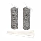 20 Pcs Washing Machine Lint Traps Laundry Mesh Washer drain hose lint trap with 20 Pieces Cable Ties