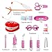 ThinkMax Dentist kit for Kids, 15 pcs Kids Pretend Dentist Playset Toys Dentist Medical Role Play Educational Toy Doctor Playset for Girls Boys and Toddlers(Pink)