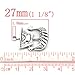 Housweety 10PCs Silver Tone Viking Pirate Ship Charm Pendants 27x22mm(1 1/8