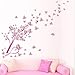 Wall Sticker, Hatop New Butterfly Flower Fairy stickers Bedroom Living Room Walls (B)