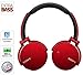 Sony MDRXB650BT/R Extra Bass Bluetooth Headphones, Red
