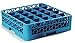 Carlisle FoodService Products RG25-114 OptiClean 25 Compartment Glass Rack with Extender, 3-1/2